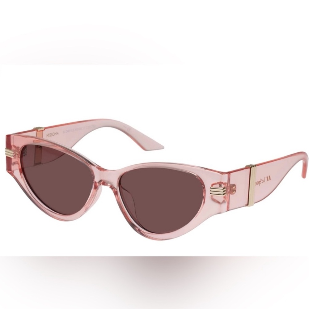Missoma X Le Specs Pink Cat Eye Sunglasses Scorpius Ridge